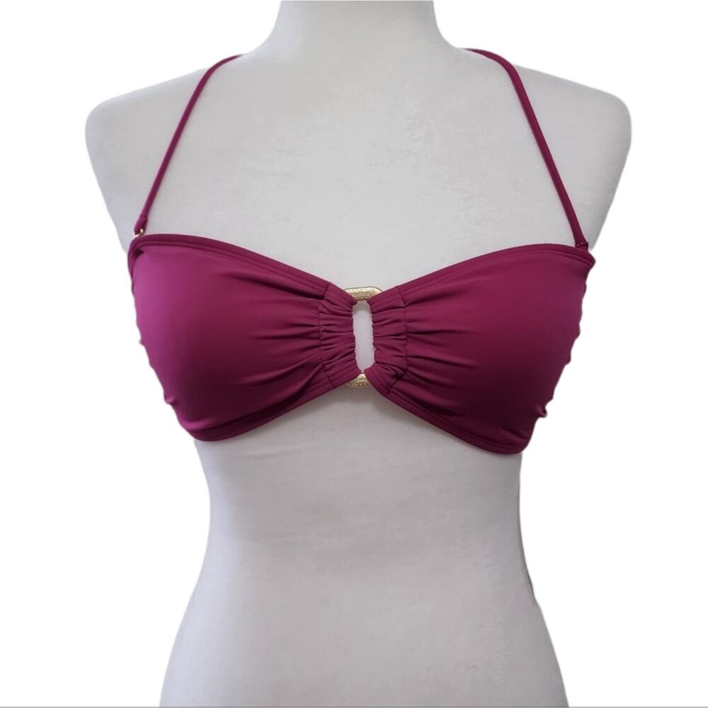 Wolford Essentials Bandeau Bikini Top in Orchid - NWT